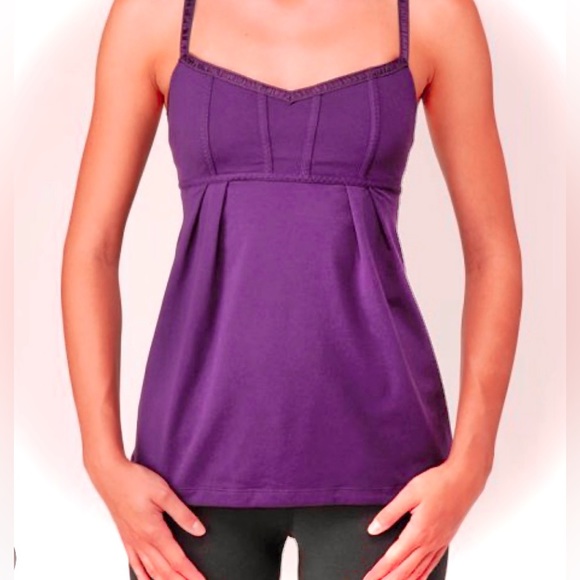 lululemon athletica Tops - US 6 Lululemon Babydoll Cross-Strap Tank Top, Ruched Straps & Trim, Adjustable